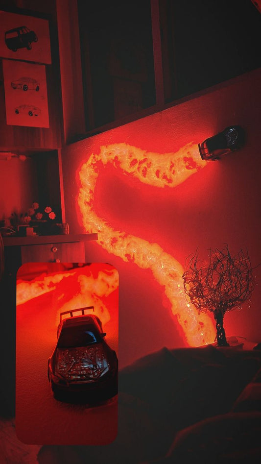 3D Cloudy Wall Decor - Car Showroom Background Display Wall